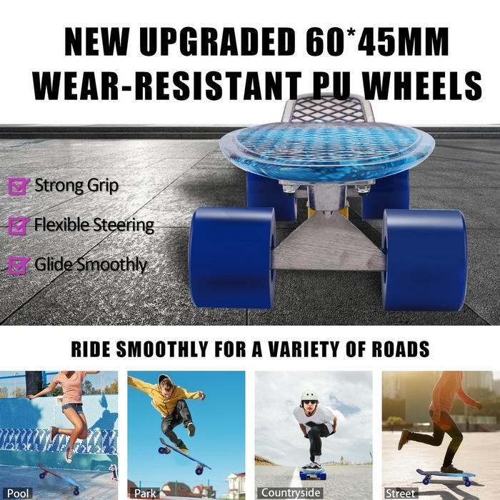 22" Mini Cruiser Skateboard