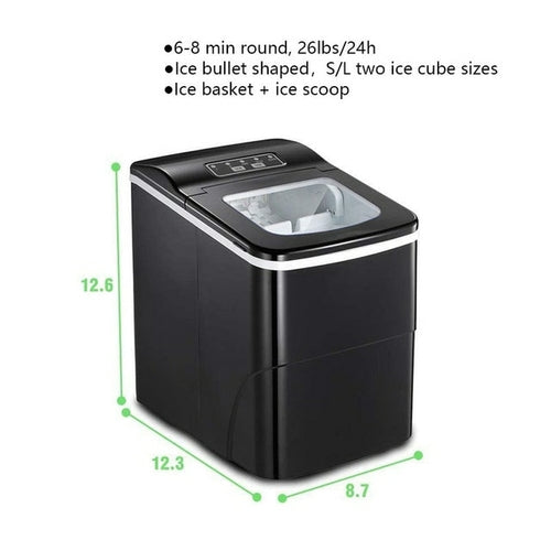 Countertop Ice Maker Machine 26lbs