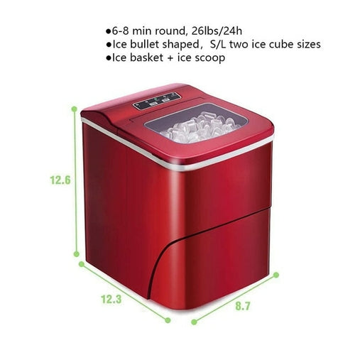 Countertop Ice Maker Machine 26lbs