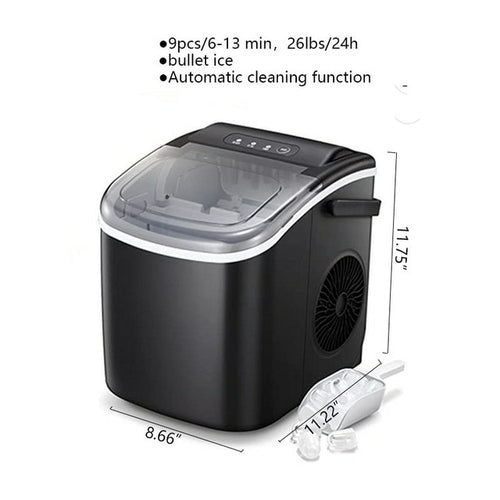 Countertop Ice Maker Machine 26lbs