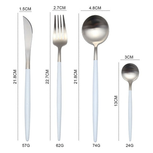 Gold Cutlery Stainless Steel Set