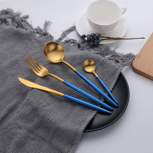 Gold Cutlery Stainless Steel Set
