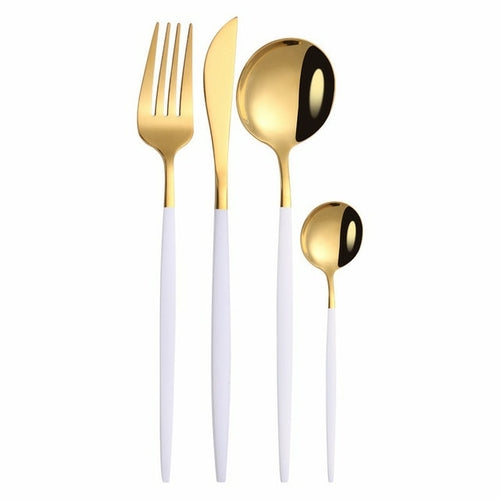 Gold Cutlery Stainless Steel Set