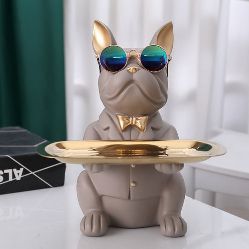French Bulldog Sculpture Trinket Dish