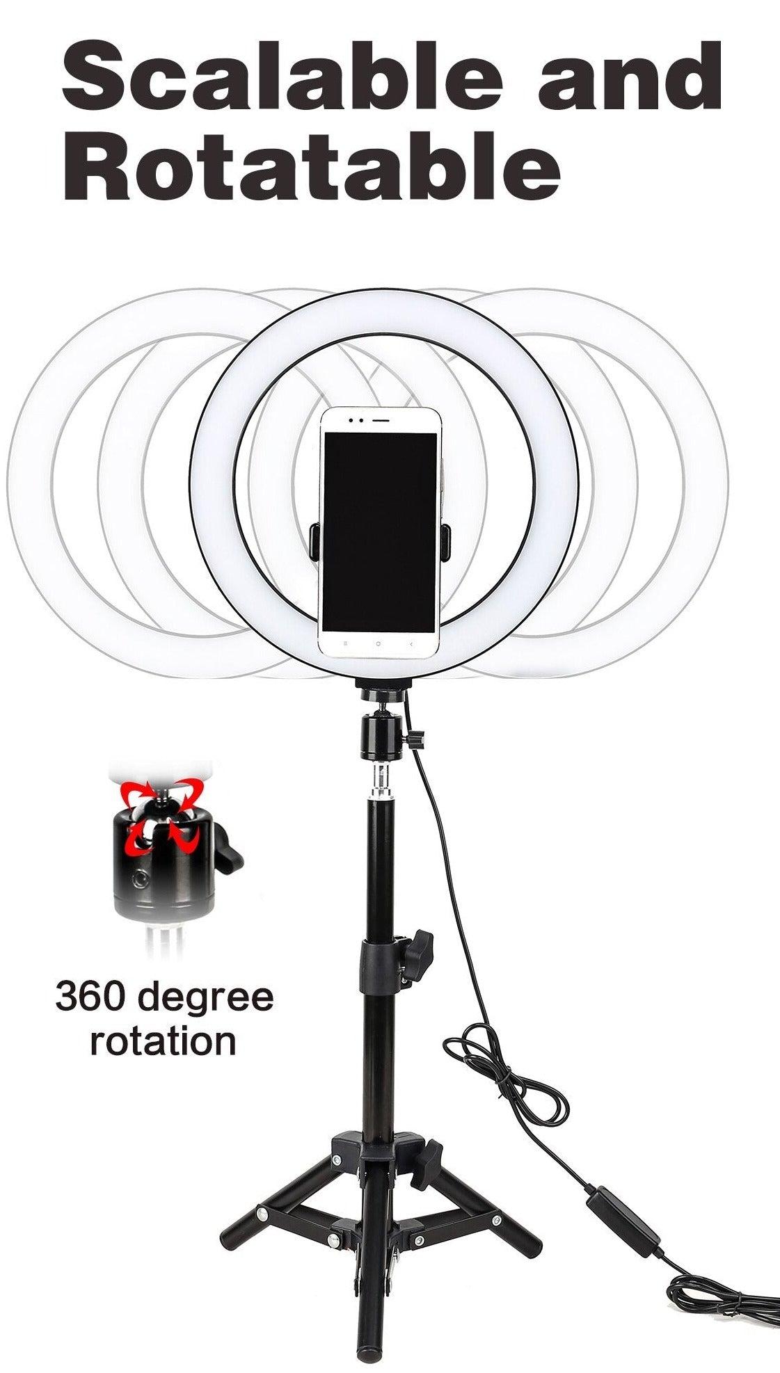 10" LED Selfie Ring Light With Stand