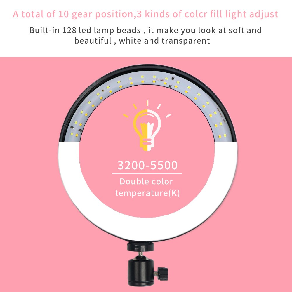 10" LED Selfie Ring Light With Stand