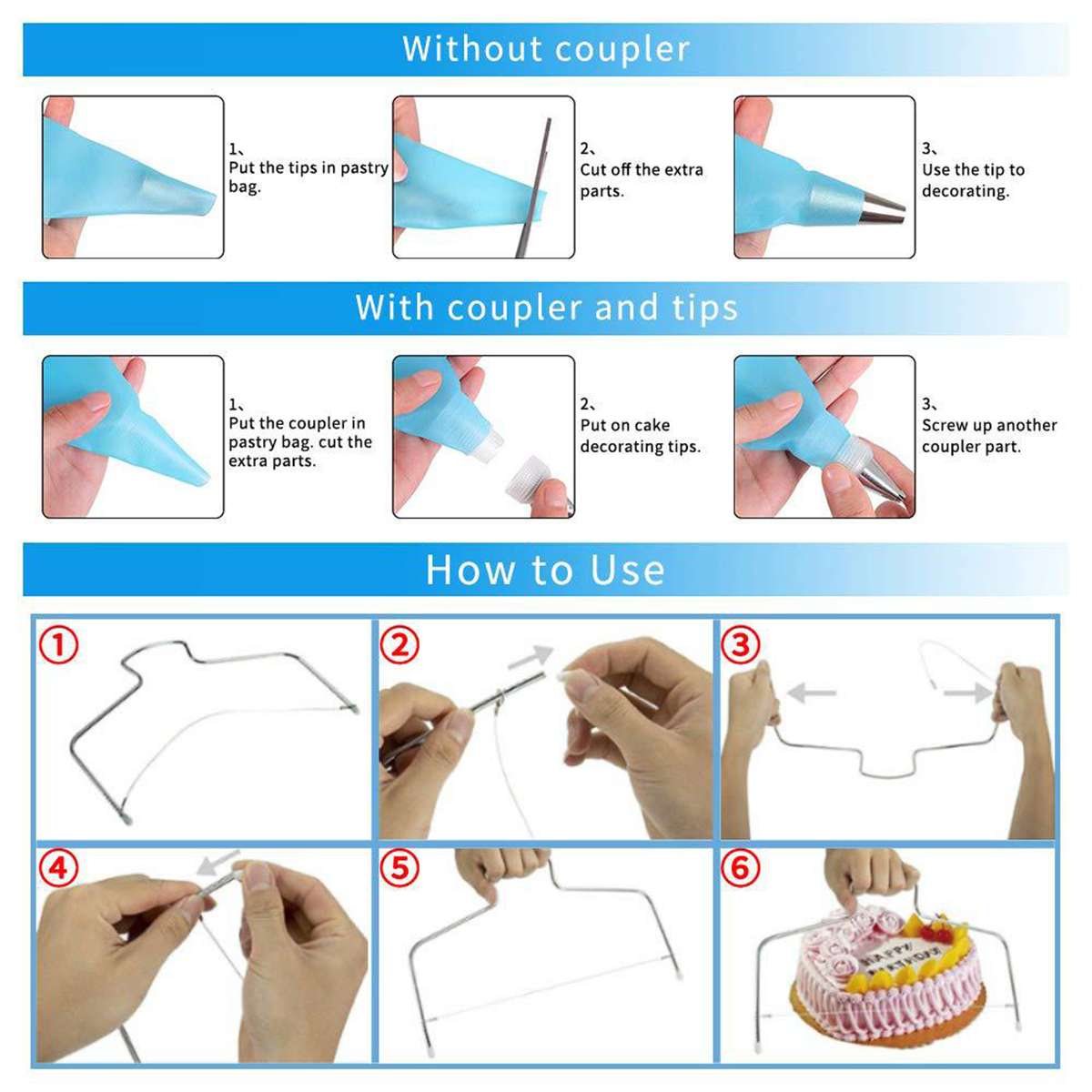 170PCS Cake Turntable Kit