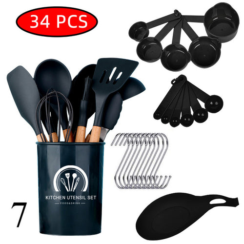 34 Pcs Silicone Kitchen Utensils Set