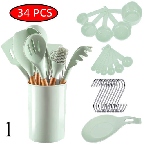 34 Pcs Silicone Kitchen Utensils Set