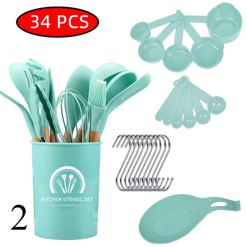 34 Pcs Silicone Kitchen Utensils Set