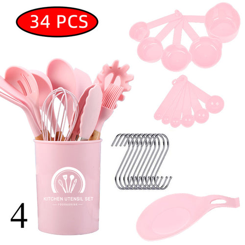 34 Pcs Silicone Kitchen Utensils Set