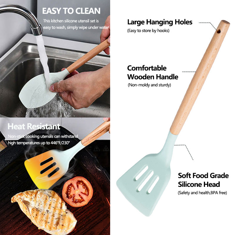 34 Pcs Silicone Kitchen Utensils Set