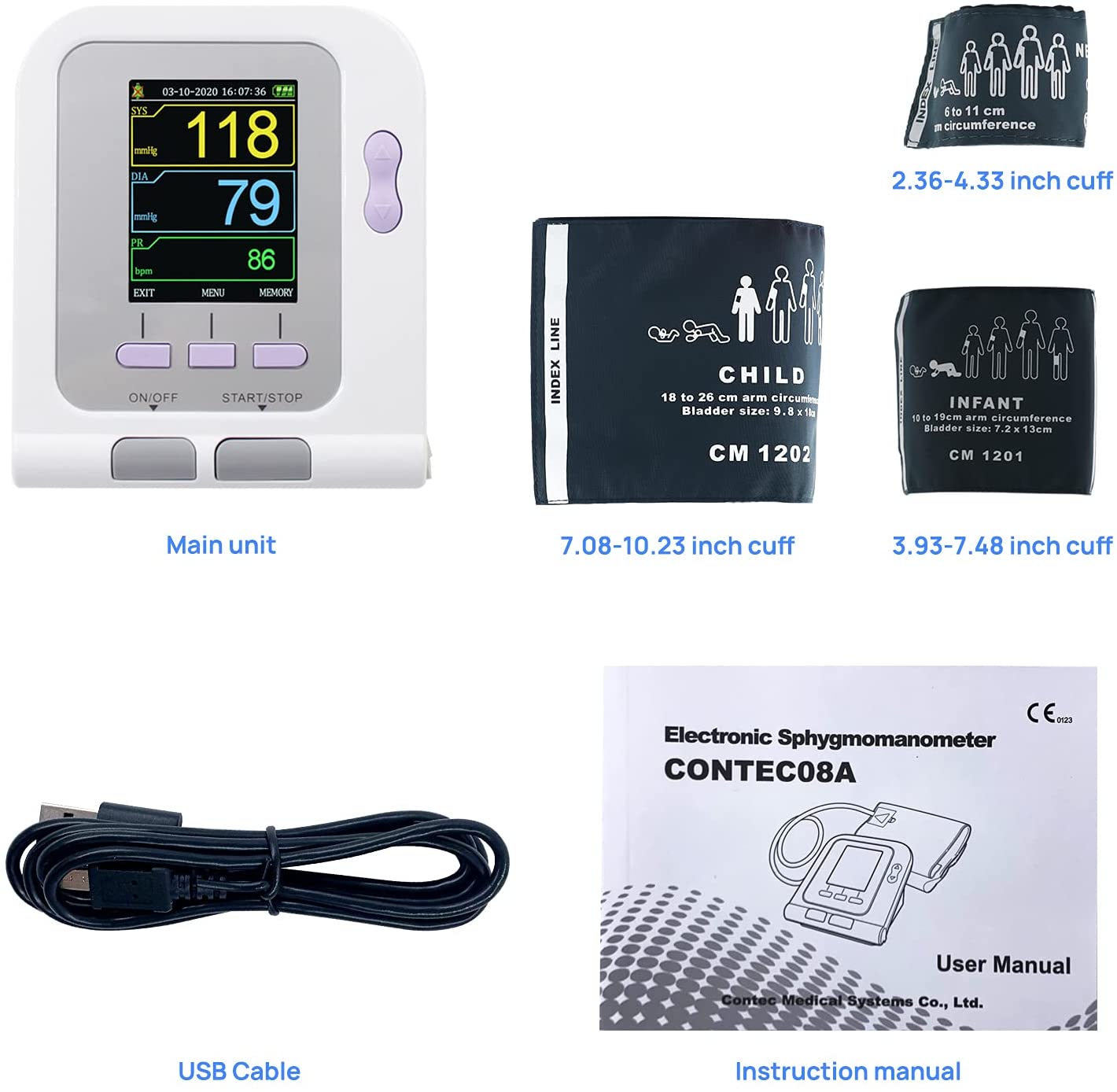 Digital Pet Blood Pressure Monitor | NIBP Cuff