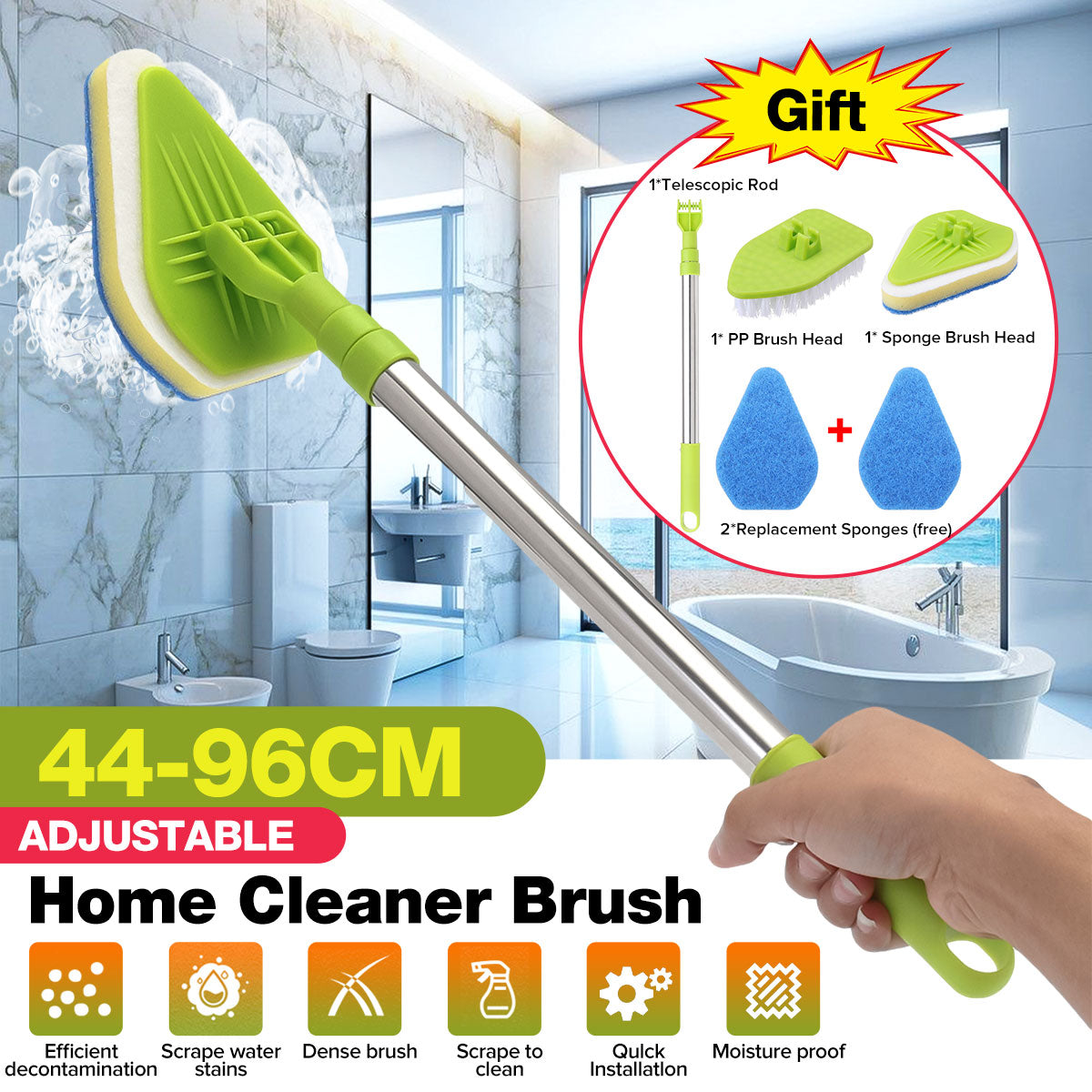 Telescopic Bathroom Cleaning Brush