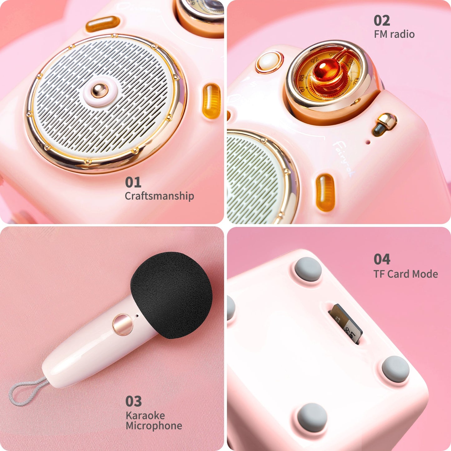 Divoom Fairy OK Portable Bluetooth Speaker with Microphone Karaoke