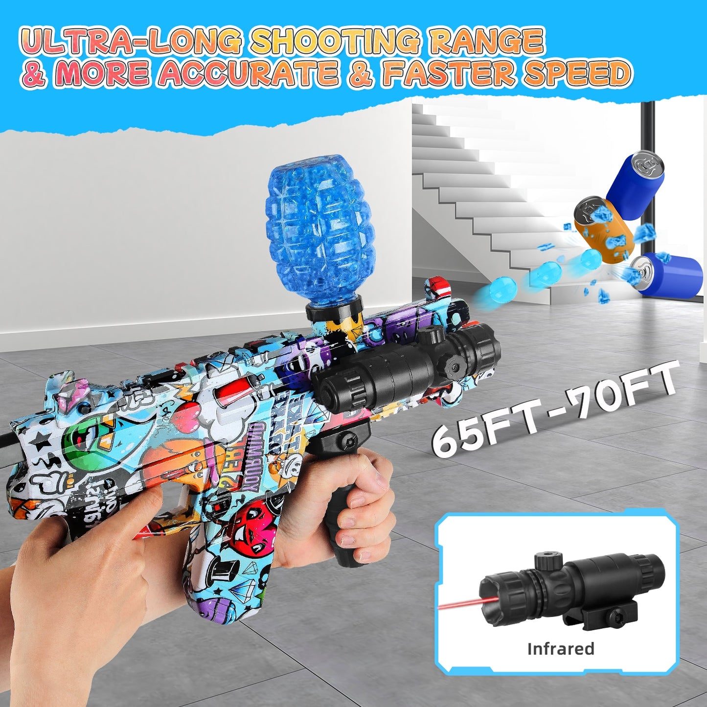 Electric Gel Ball Blaster with 10,000 Water Beads