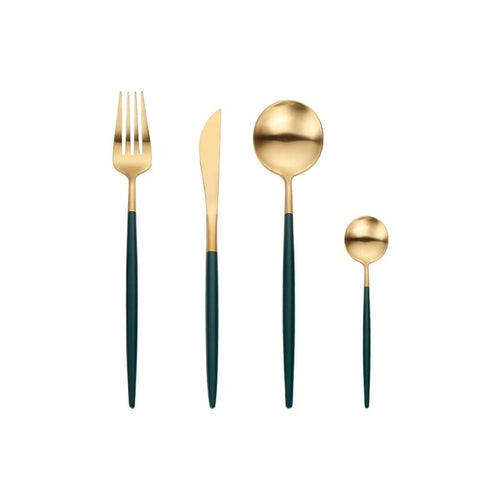 Gold Cutlery Stainless Steel Set