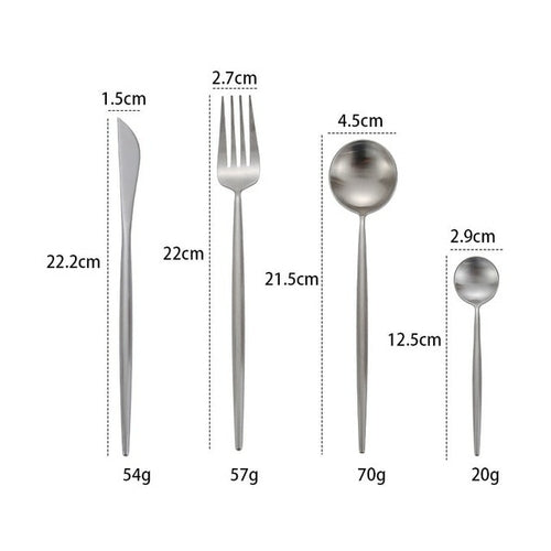 Gold Cutlery Stainless Steel Set