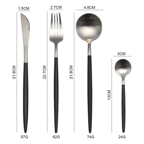 Gold Cutlery Stainless Steel Set