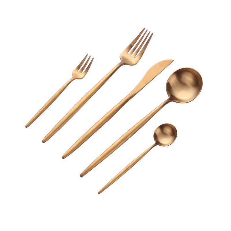 Gold Cutlery Stainless Steel Set