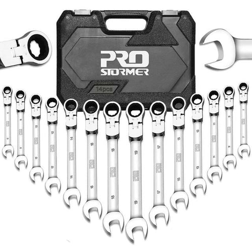 14pc Pro Ratcheting Wrench Set