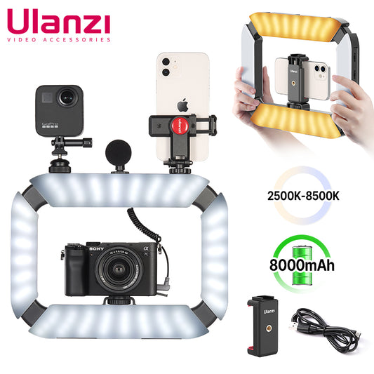 Ulanzi U-200 Smartphone Video Rig LED Video Light 2-in-1 Ring Light