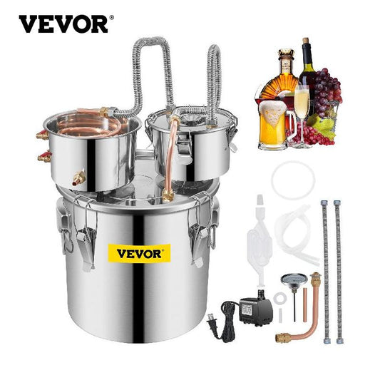 Vevor 12l 20l 30l Still Distiller Alcohol DIY Moonshine Equipment