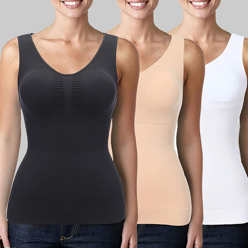 Women Cami Shaper With Built In Bra